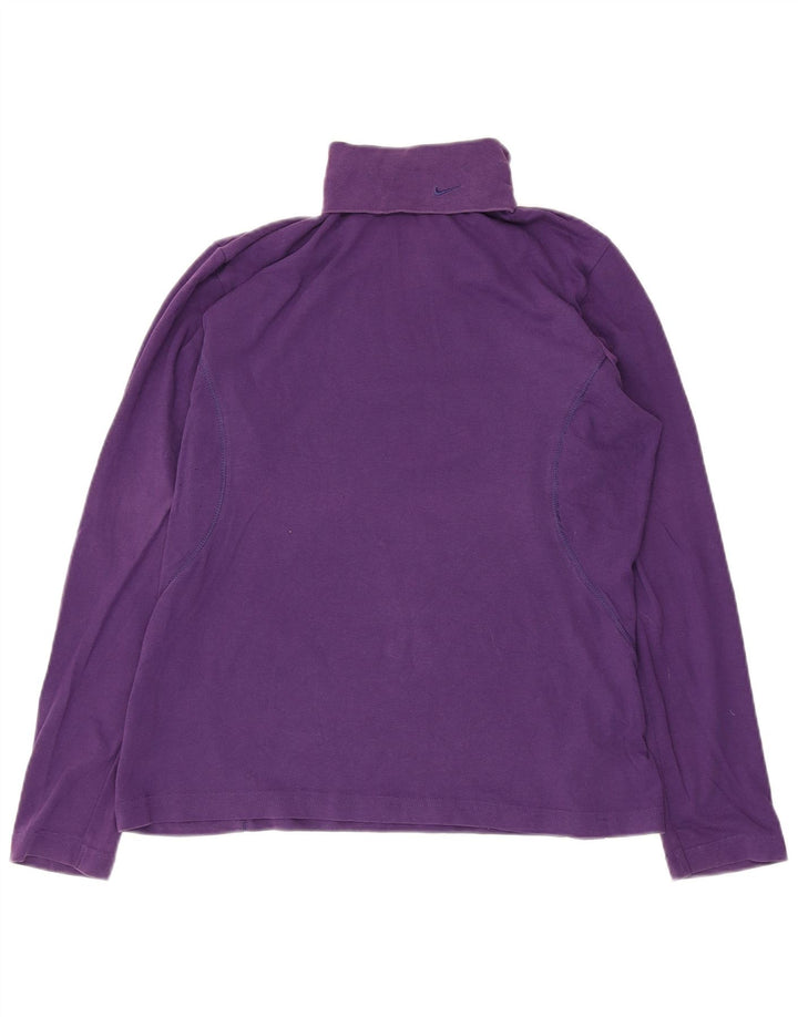 Nike Dame Roll Neck Top Langærmet Stor Lilla