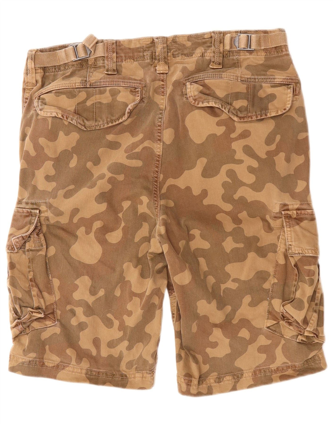 SUPERDRY Herre Cargo Shorts W32 Medium Brun Camouflage Bomuld