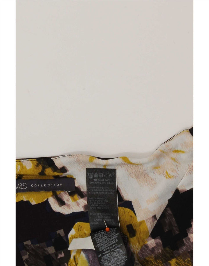 Marks & Spencer Womens Sheath Dress UK 12 Medium Purple Floral Polyester