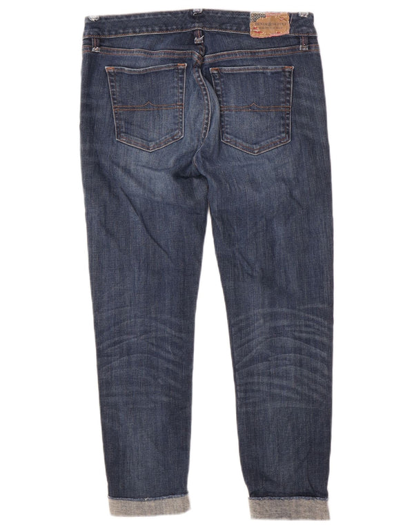 Ralph Lauren Dame Crop Skinny Jeans W29 L26 Blå Bomuld