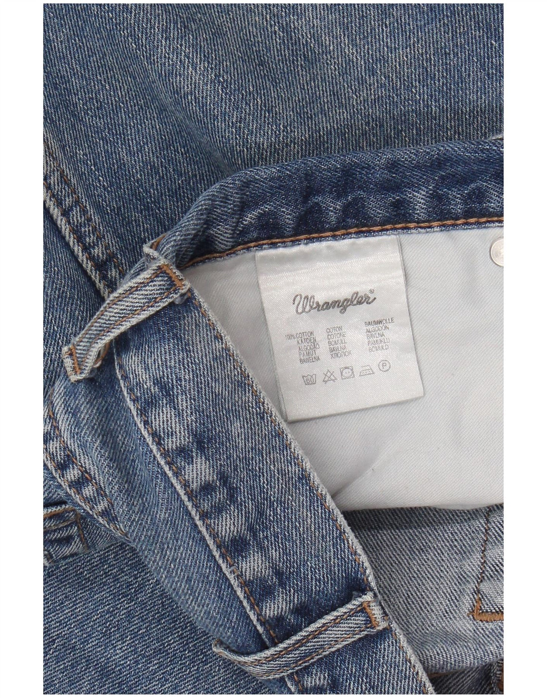 WRANGLER Herre Regular Fit Straight Jeans W40 L32 Blå Bomuld