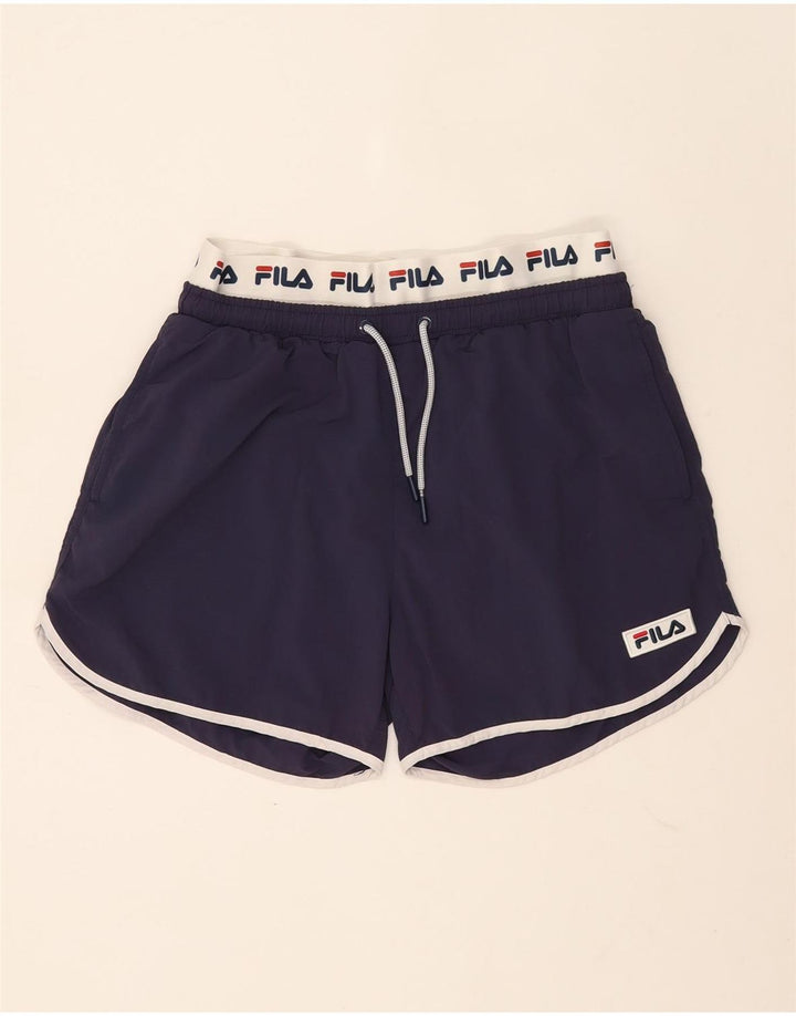 Fila Herre grafiske sportsshorts Medium Marineblå Colourblock Polyamid