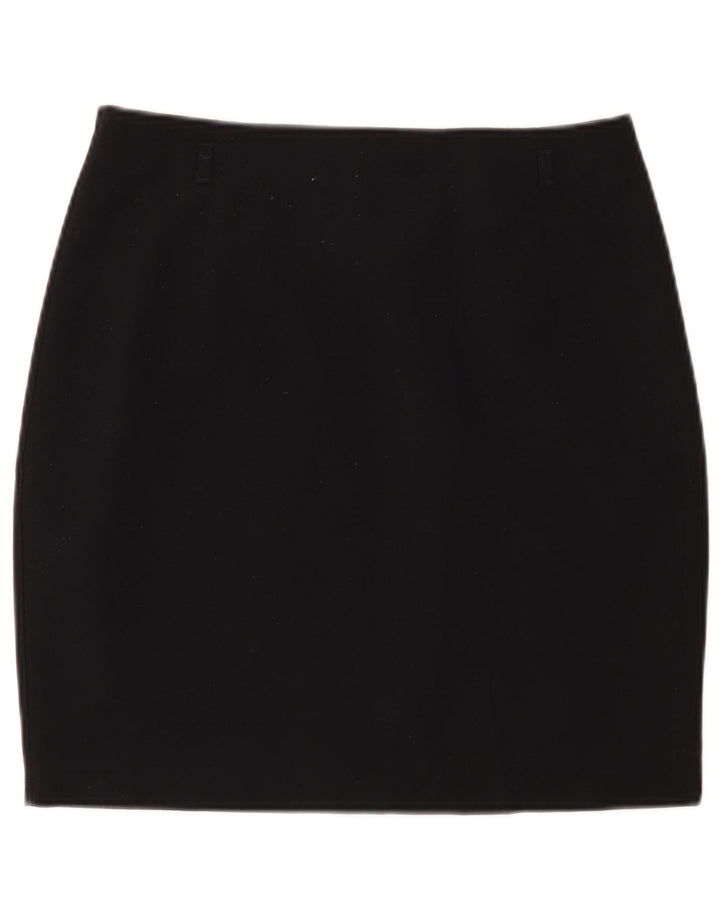 Marks & Spencer Mininederdel til kvinder UK 12 Medium W30 Sort Polyester
