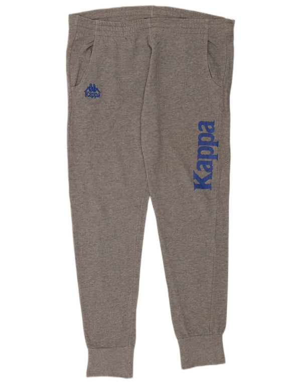 Kappa Herre grafisk træningsdragt Bukser Joggers 2XL Grå Flecked Bomuld