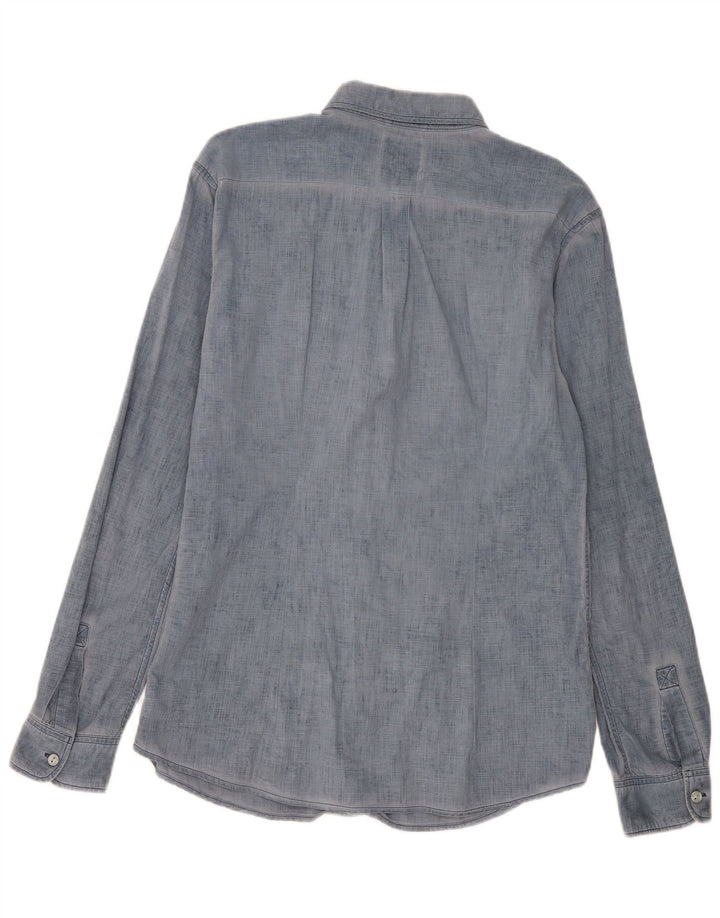 Levi's Herre Modern Fit skjorte, stor blå bomuld