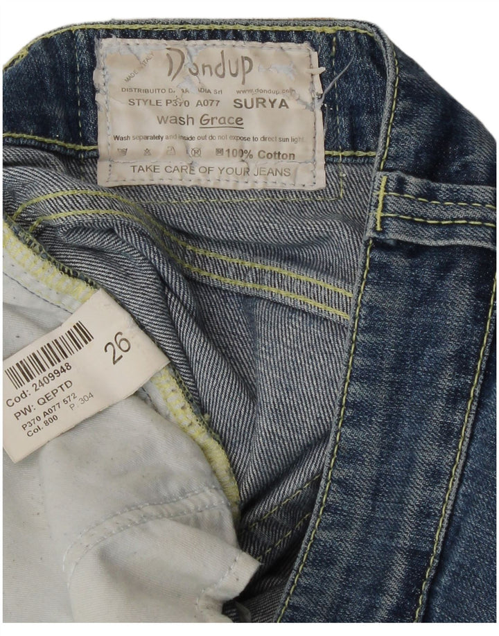Dondup Dame Cropped Jeans W26 L23 Blå Bomuld