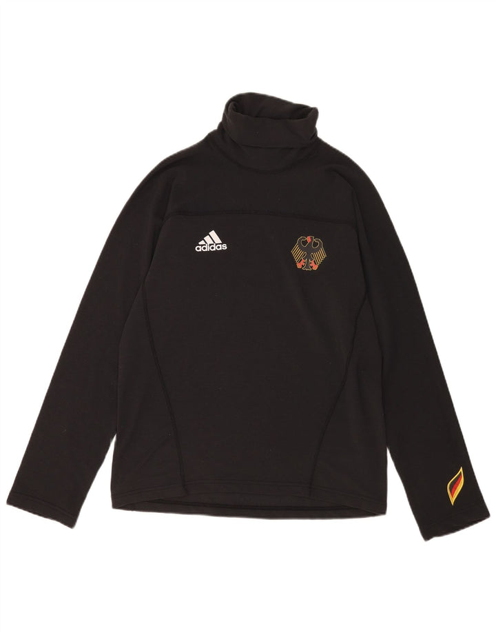 Adidas Herre Grafisk Top Langærmet UK 34/36 Small Black Polyester