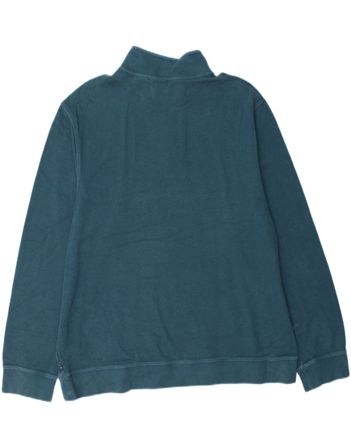 IZOD Sweatshirt med lynlås til mænd 2XL blå bomuld