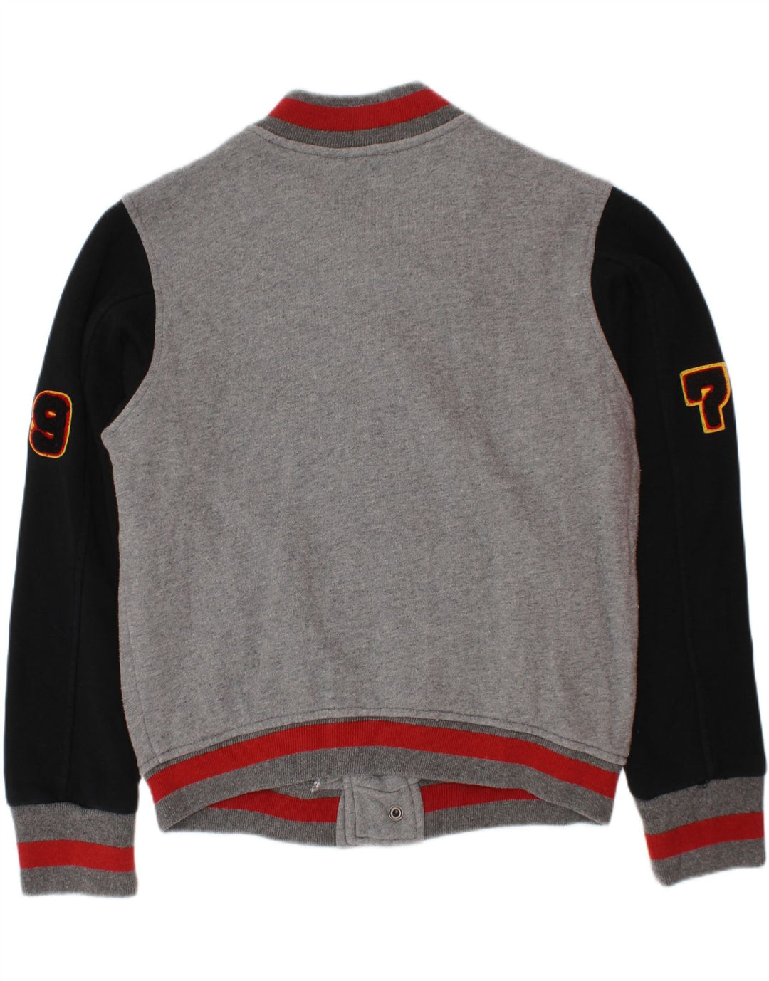 Diesel Boys Graphic Varsity Jacket 7-8 Years Grey Colourblock