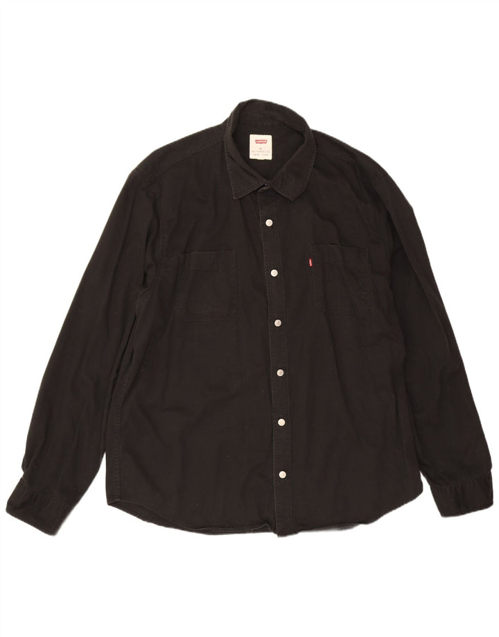 Levi's herreskjorte 2XL sort bomuld