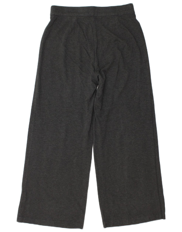 Marks & Spencer Kvinder Bukser med brede ben UK 12 Medium W30 L27 Grå Viscose