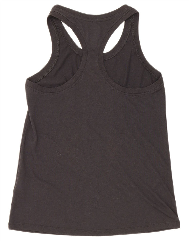 Nike Dame Dri Fit Grafisk Vest Top UK 10 Small Black Polyester