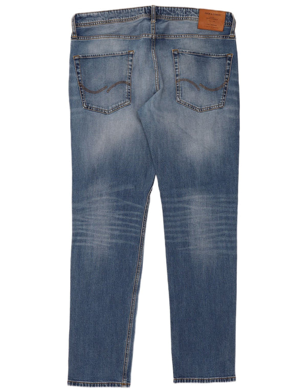 Jack & Jones Herre Mike Comfort Fit Slim Jeans W36 L34 Blå Bomuld