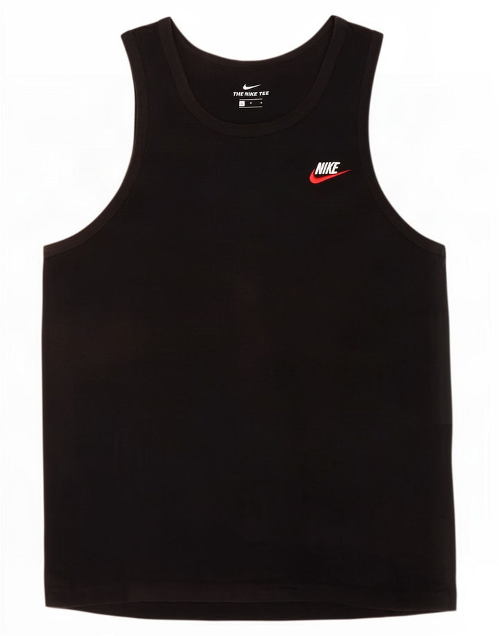 Nike Herrevest Top Stor Sort Bomuld