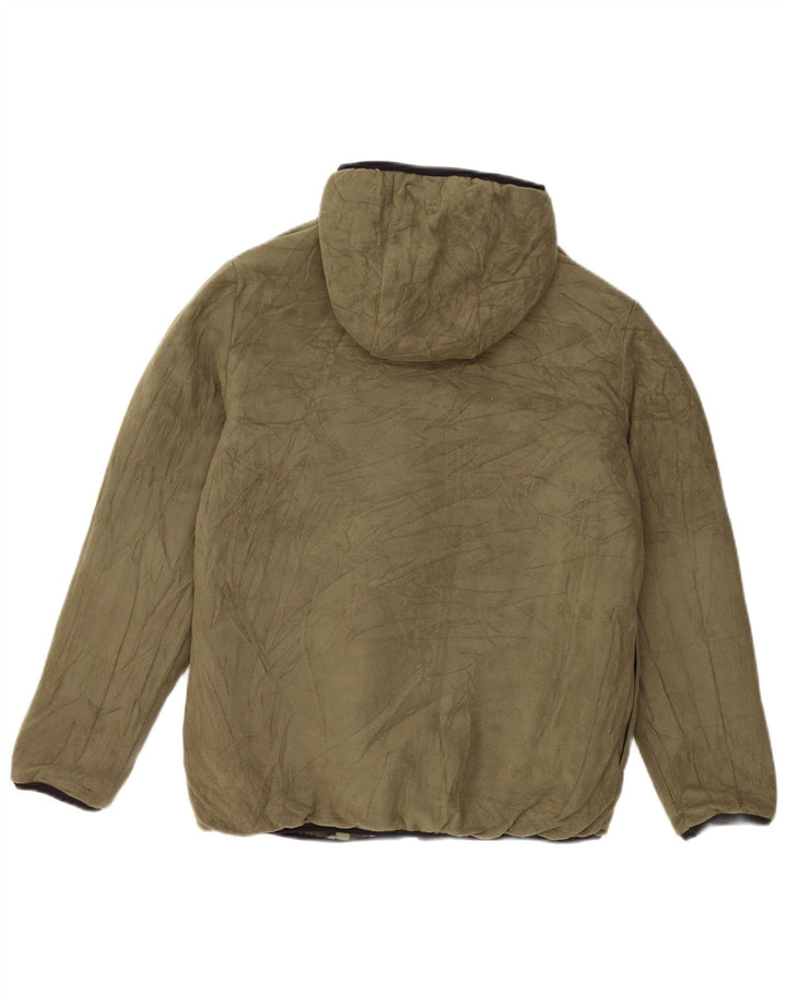 UNDER ARMOUR drenge hætte polstret frakke 13-14 år Khaki Camouflage