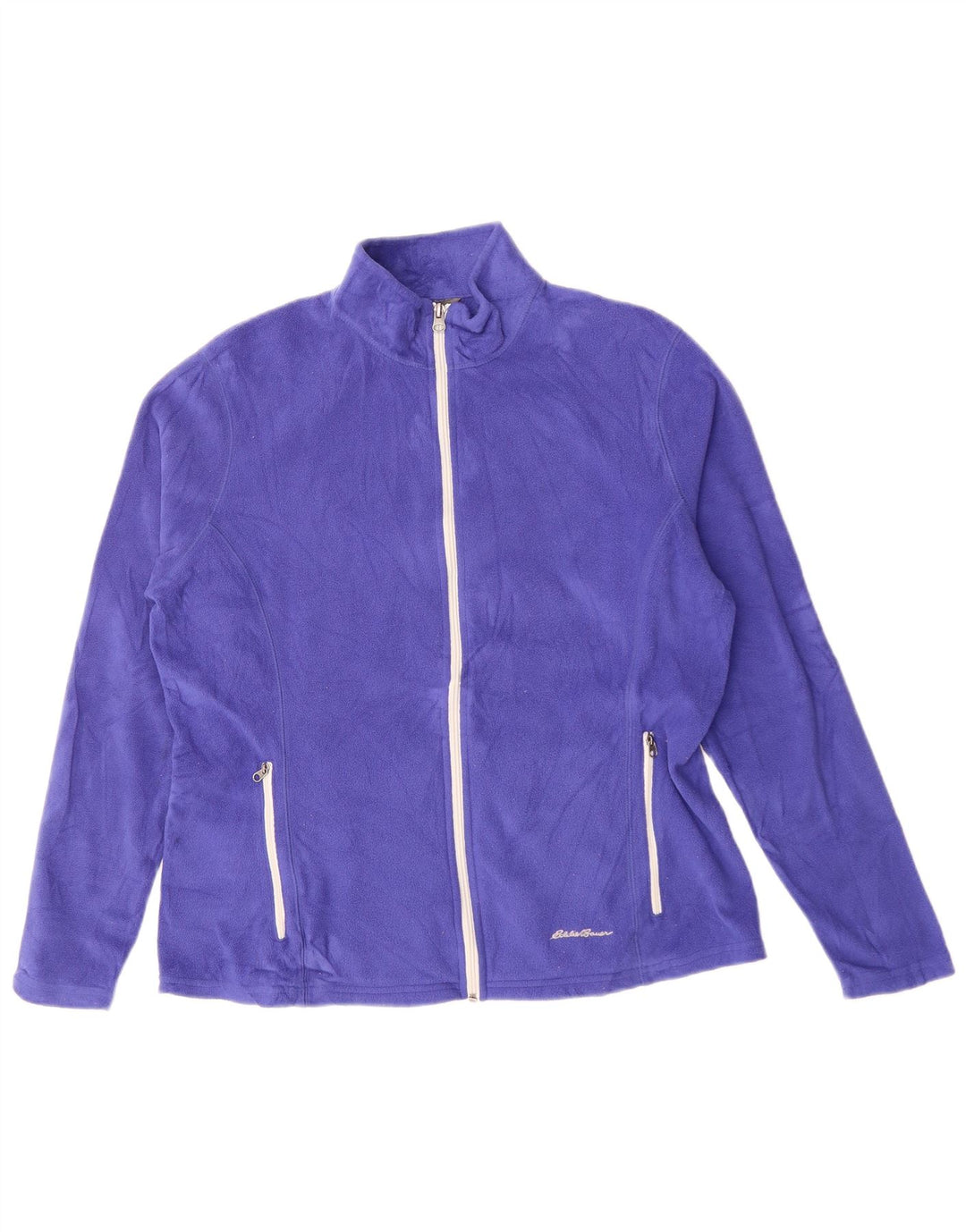 Eddie Bauer Dame Fleecejakke UK 16 Stor Lilla Polyester