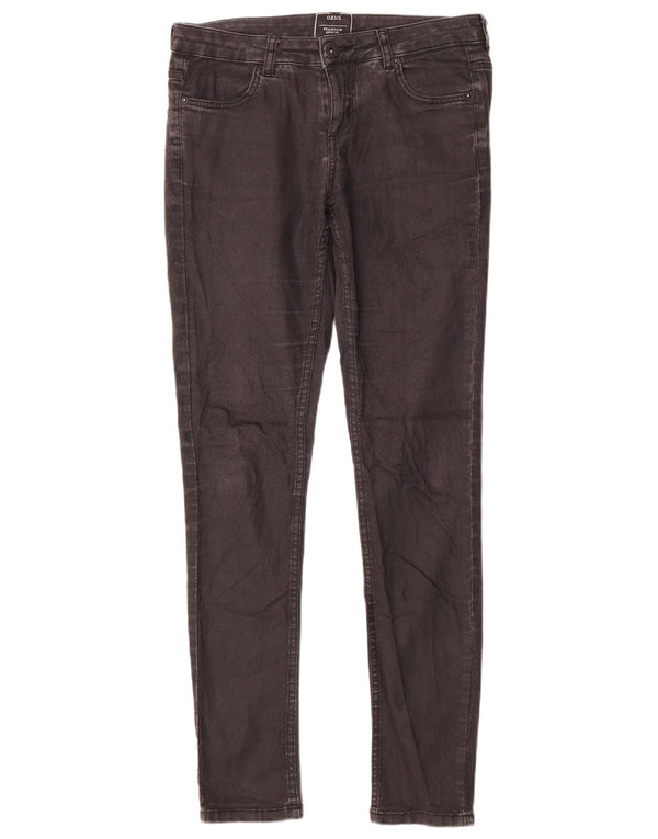 Oasis Dame Skinny Jeans UK 12 Medium W32 L32 Grå Bomuld
