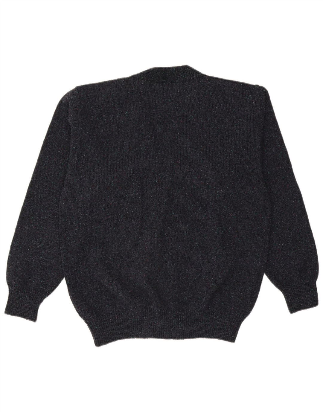 Vintage herre cardigan sweater IT 50 Medium marineblå uld