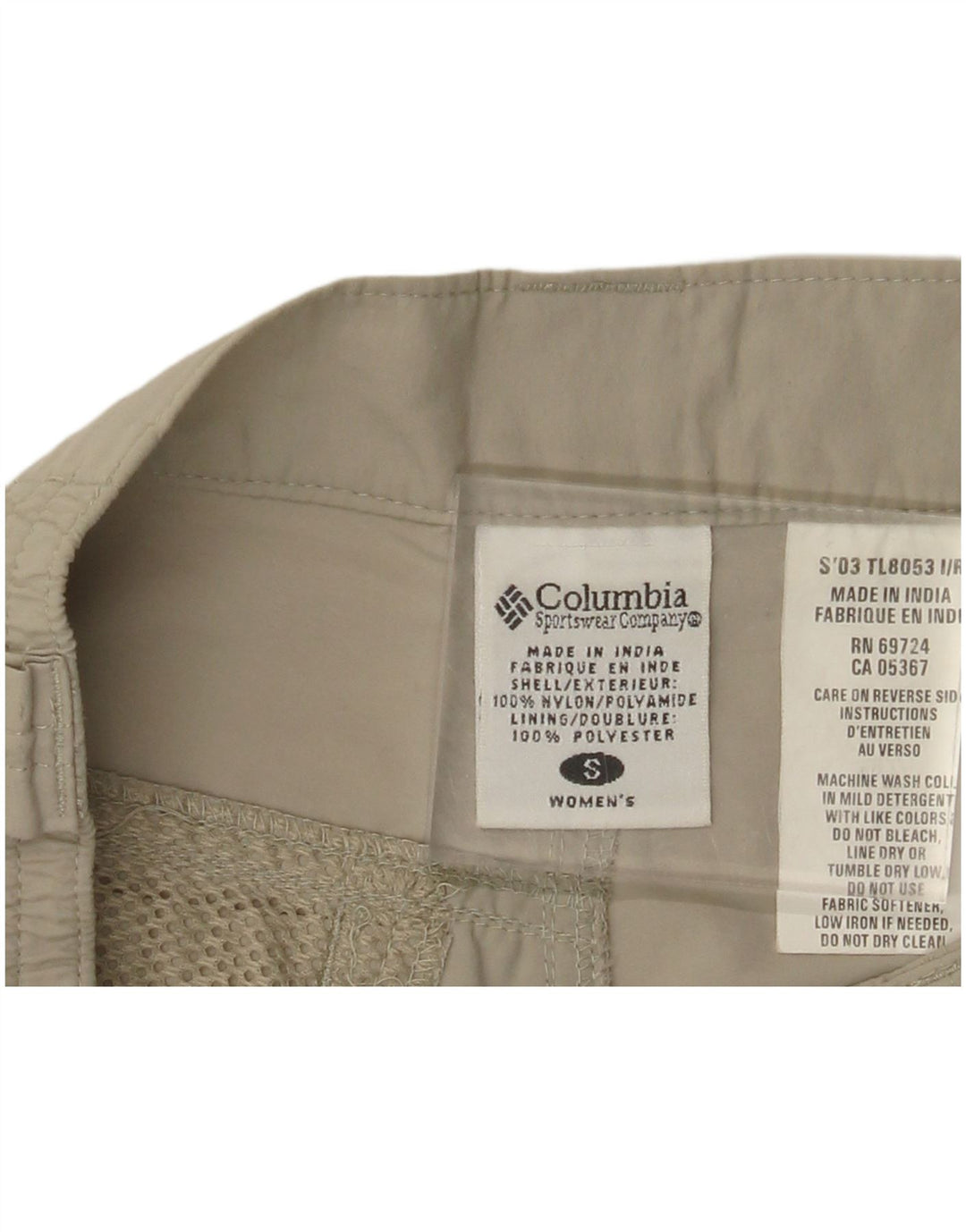 COLUMBIA Cargo Shorts til kvinder Small W27 Grøn nylon