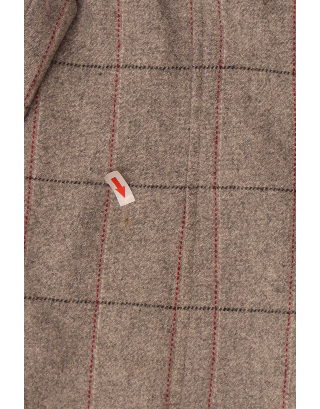 Marks & Spencer Dame Dobbeltradet Frakke UK 18 XL Grå ternet New Wool