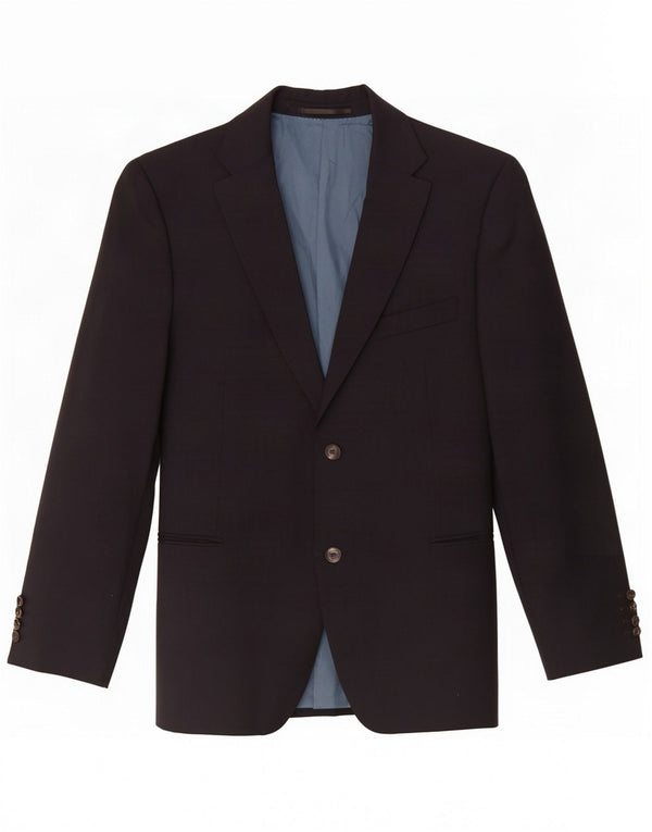 Hugo Boss Mens 2 Button Blazer Jacket UK 42 XL Navy Blue Pinstripe Wool