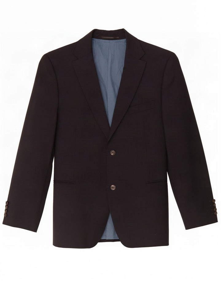 Hugo Boss Herre 2-knaps blazerjakke UK 42 XL Marineblå nålestribet uld