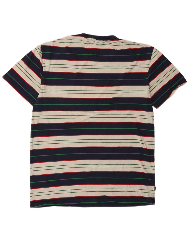 Superdry T-shirt top til mænd Stor flerfarvet stribet bomuld