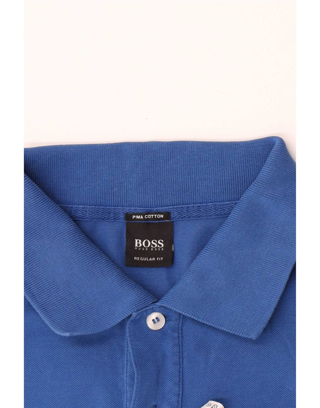 Hugo Boss Herre Regular Fit Polo Shirt Stor Blå Bomuld
