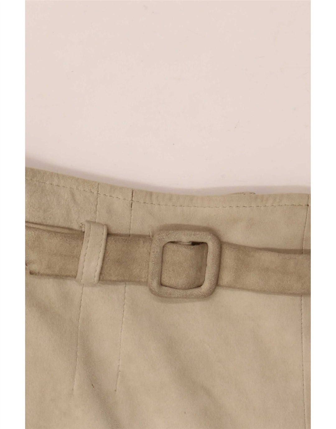 Luna Dame Ruskind A-Line nederdel W28 Medium Beige Læder
