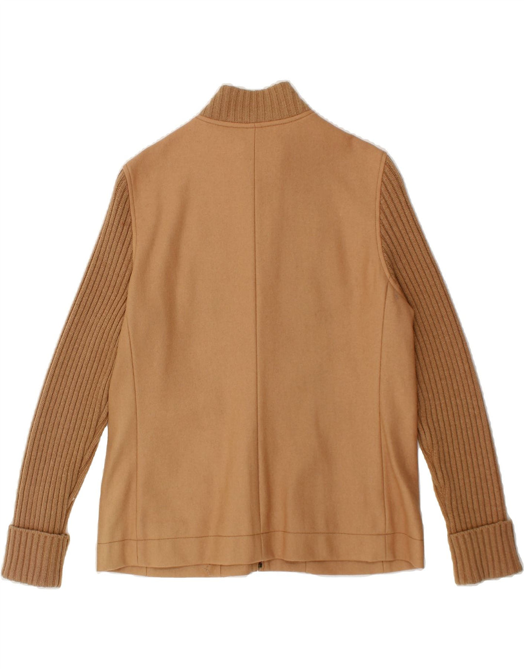 LAURA ASHLEY Womens Bomber Jacket UK 16 Large Brown Wool Vintage Laura Ashley and Second-Hand Laura Ashley from Messina Hembry 