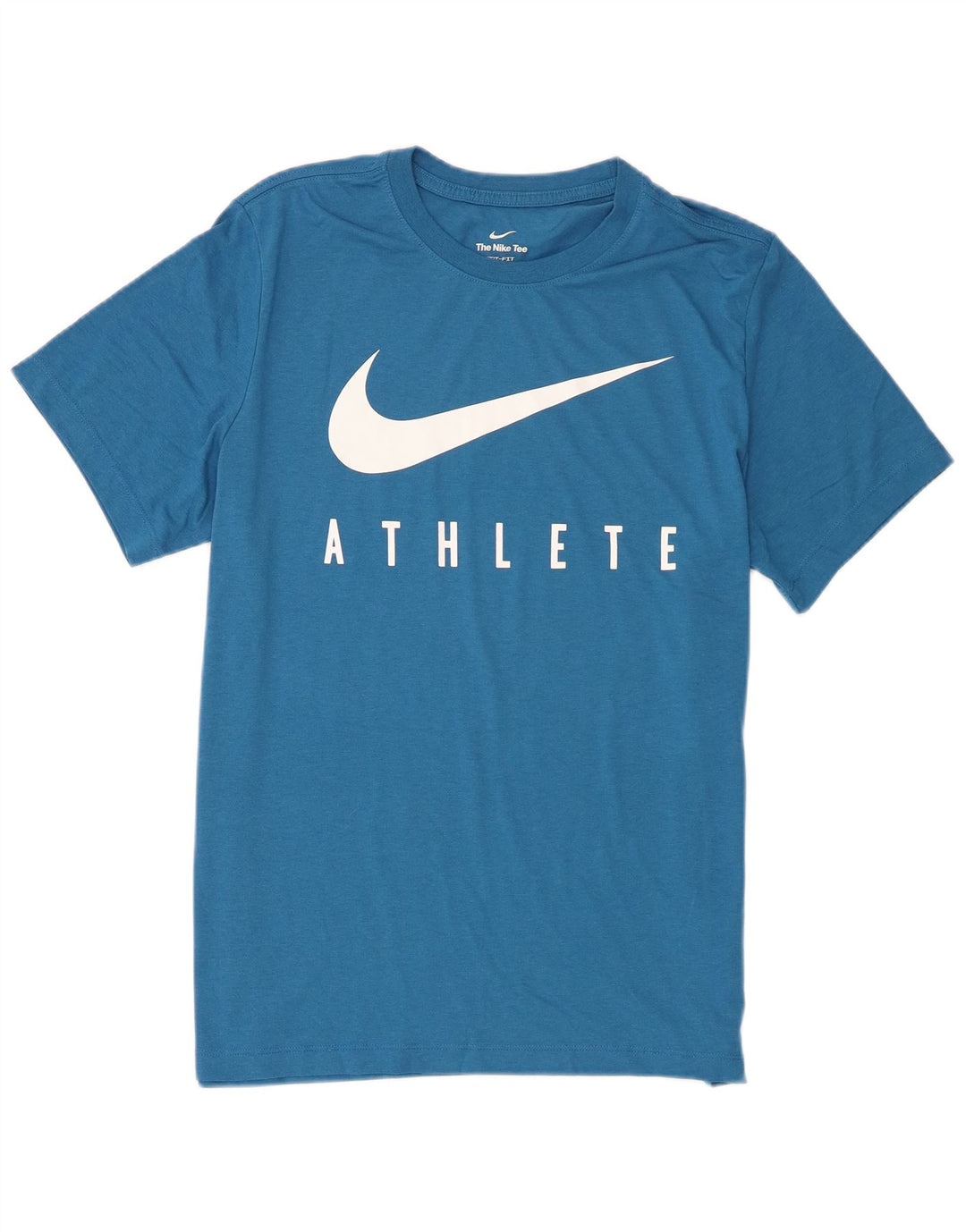 Nike Herre Dri Fit Grafisk T-Shirt Top Stor Blå Polyester