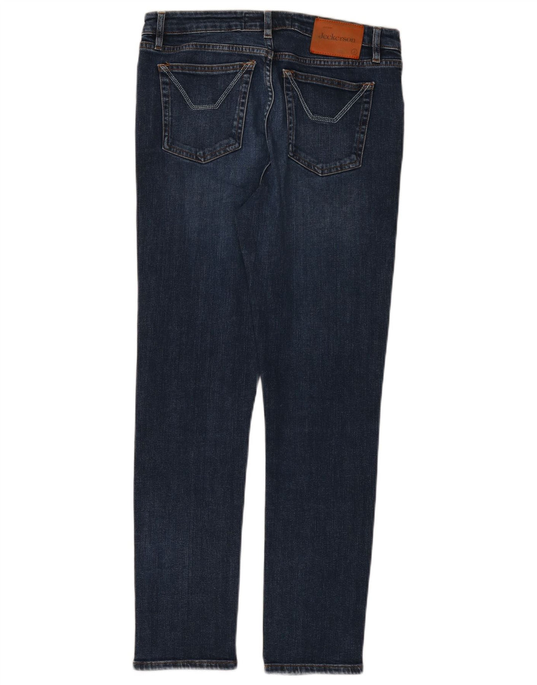 JECKERSON Mens Slim Jeans W30 L28 Navy Blue Cotton