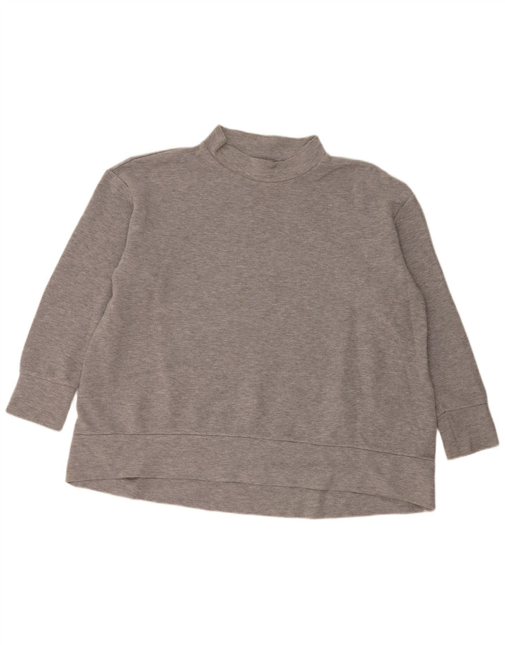 COS Dame Oversized Sweatshirt Jumper UK 14 Stor Grå Bomuld