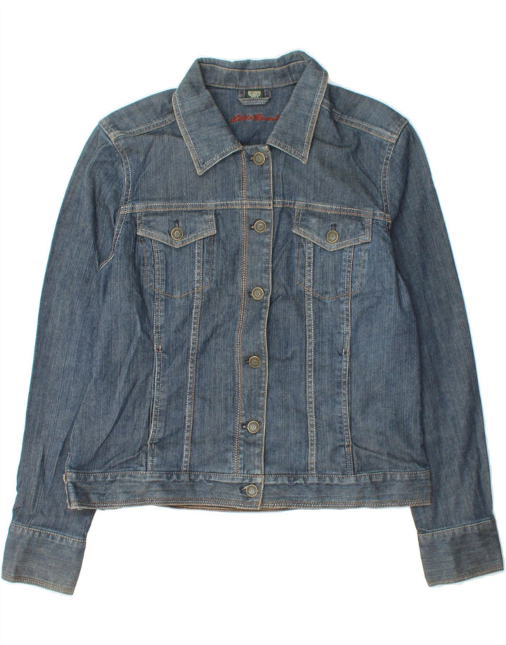 EDDIE BAUER Womens Denim Jacket UK 16 Large Blue Cotton Vintage Eddie Bauer and Second-Hand Eddie Bauer from Messina Hembry 