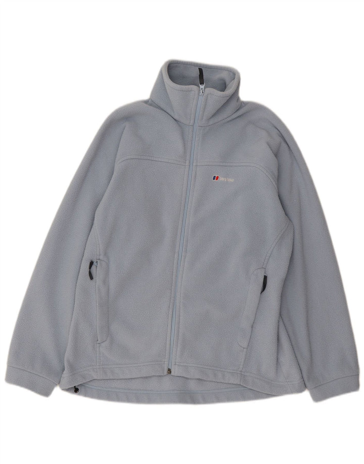 Berghaus Dame Fleece Jumper UK 16 Stor Blå Polyester