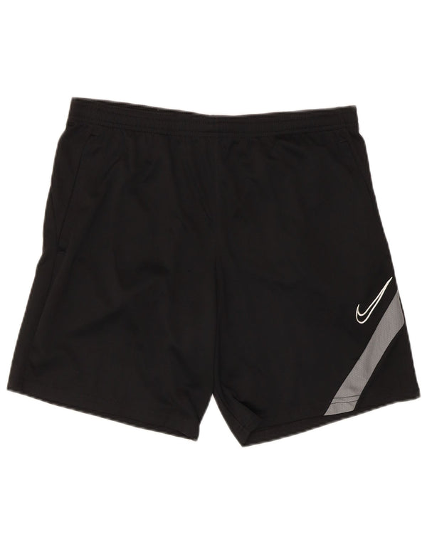Nike Herre Dri Fit Sportshorts Medium Sort Colourblock Polyester