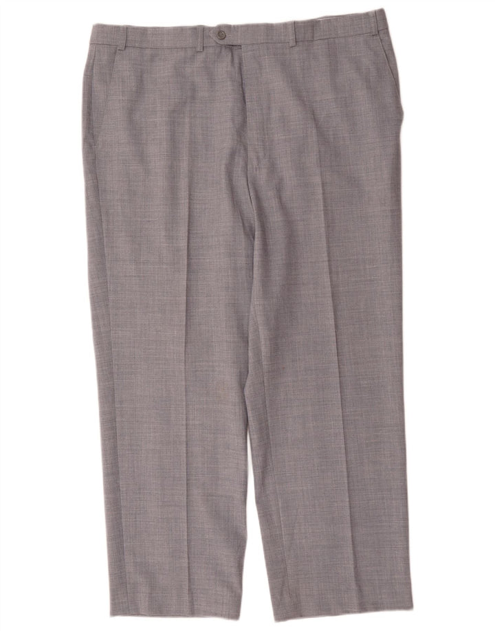 Marks & Spencer Straight Suit Bukser til mænd W40 L29 Grå polyester
