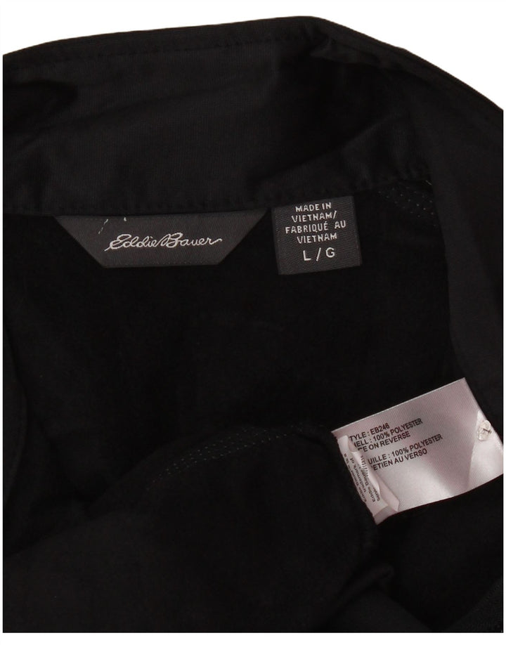 EDDIE BAUER Træningsdragt til mænd Topjakke Stor Sort Polyester