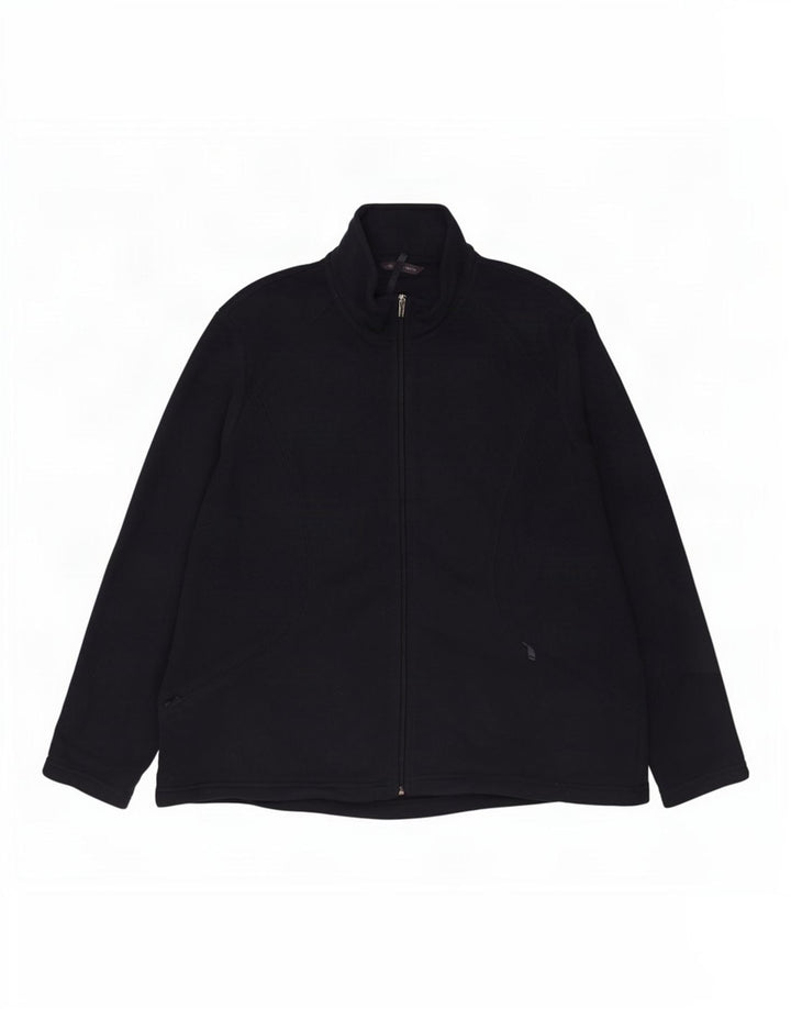 Marks & Spencer Fleecejakke til kvinder UK 20 2XL Marineblå Polyester