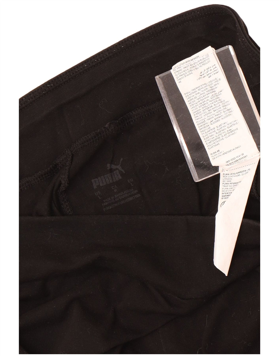 Puma Dame Leggings UK 14 Large Black Bomuld