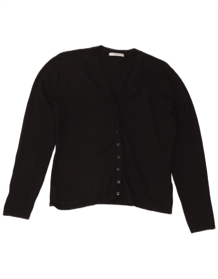 Marks & Spencer Dame Cardigan Sweater UK 16 Large Black Viscose