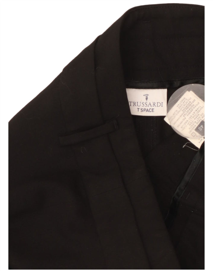 TRUSSARDI Dame Bootcut Suit Bukser IT 40 Small W32 L29 Sort Polyester