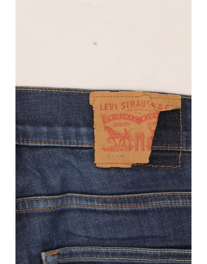 Levi's Herre 511 Slim Jeans W33 L34 Marineblå Bomuld