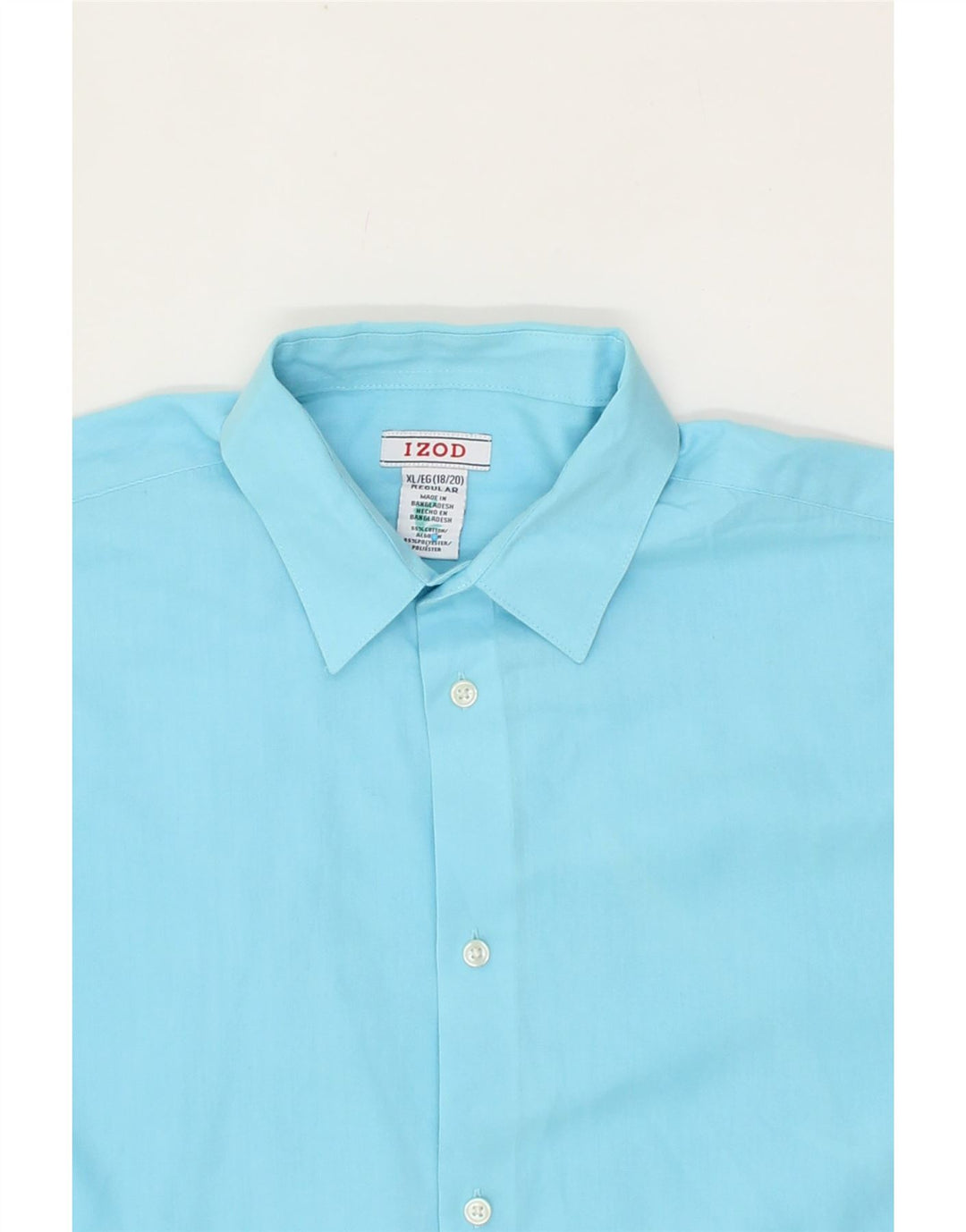 IZOD Boys Regular Shirt 15-16 Years XL Blue Cotton Vintage Izod and Second-Hand Izod from Messina Hembry 