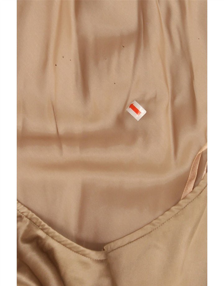 COAST Womens Halter Dress UK 12 Medium Beige Silk Vintage Coast and Second-Hand Coast from Messina Hembry 