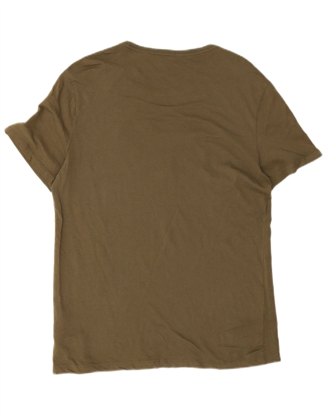 Guess Herre Grafisk T-Shirt Top XL Khaki Bomuld