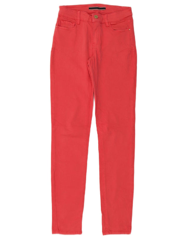 Massimo Dutti Dame Skinny Jeans EU 34 2XS W26 L30 Rød Bomuld