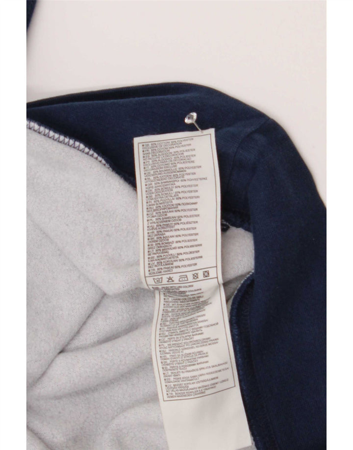 Nike grafisk sweatshirt til mænd UK 39/41 Medium marineblå bomuld