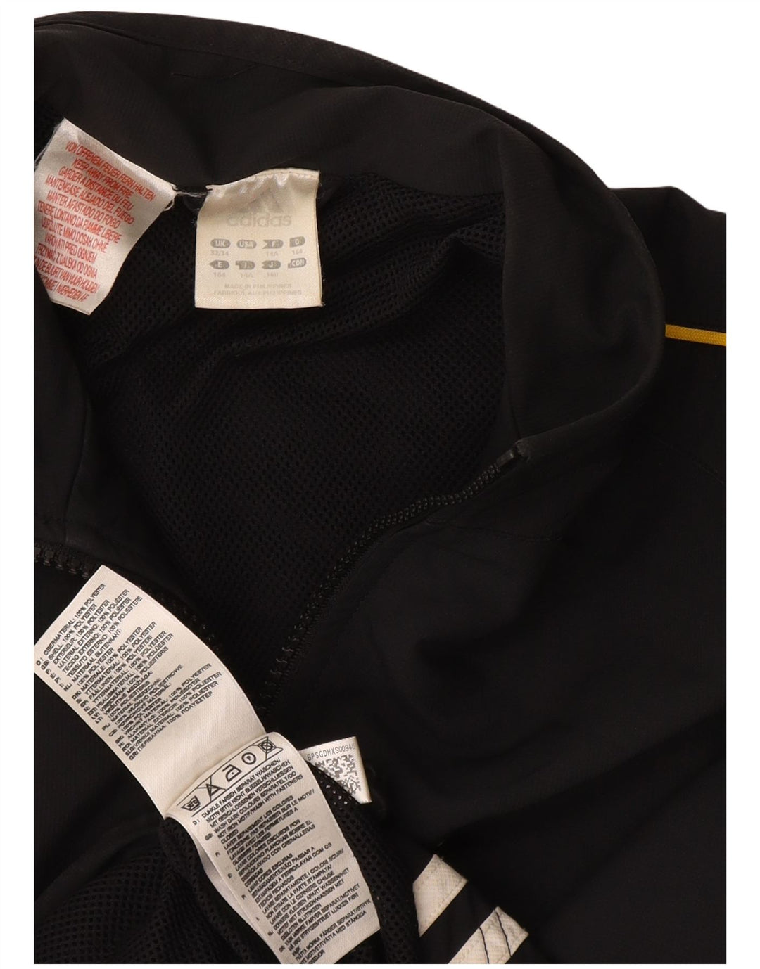 ADIDAS Træningsdragt til drenge Topjakke 13-14 år Sort Polyester