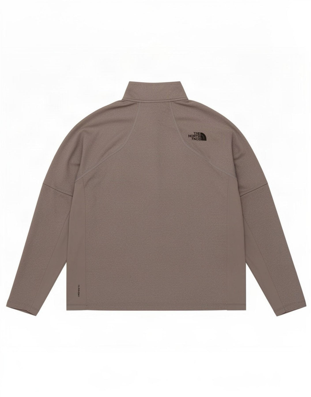 The North Face Herre Zip Neck Pullover Træningsdragt Top Stor Grå Polyester